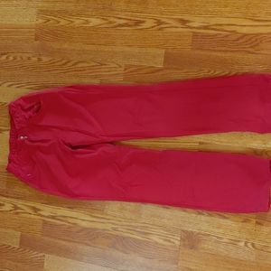 Women's Red XS scrub pants